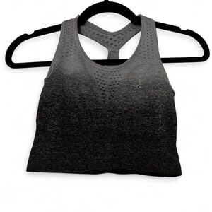 Seamless Black Sports Bra